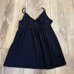 Express black baby doll cross front tank top size xsm